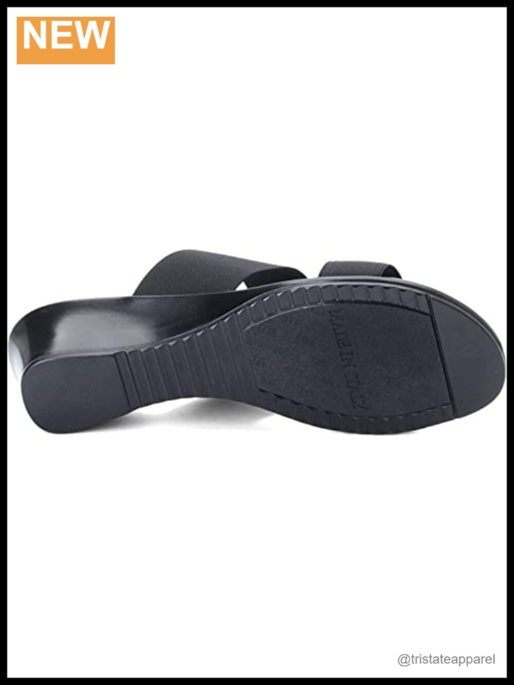 Italian Shoemakers Avery Wedge Sandal Slip On Rhinestone Padded - Picture 4 of 4